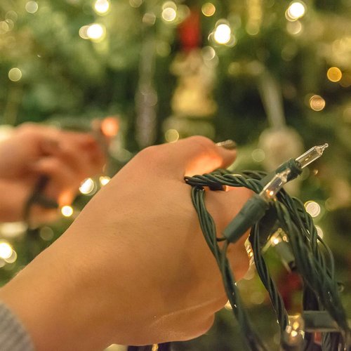 FUNPENY Christmas Lights - 30FT 150 Mini Clear Incandescent String Lights | Warm White for Indoor & Outdoor Decor