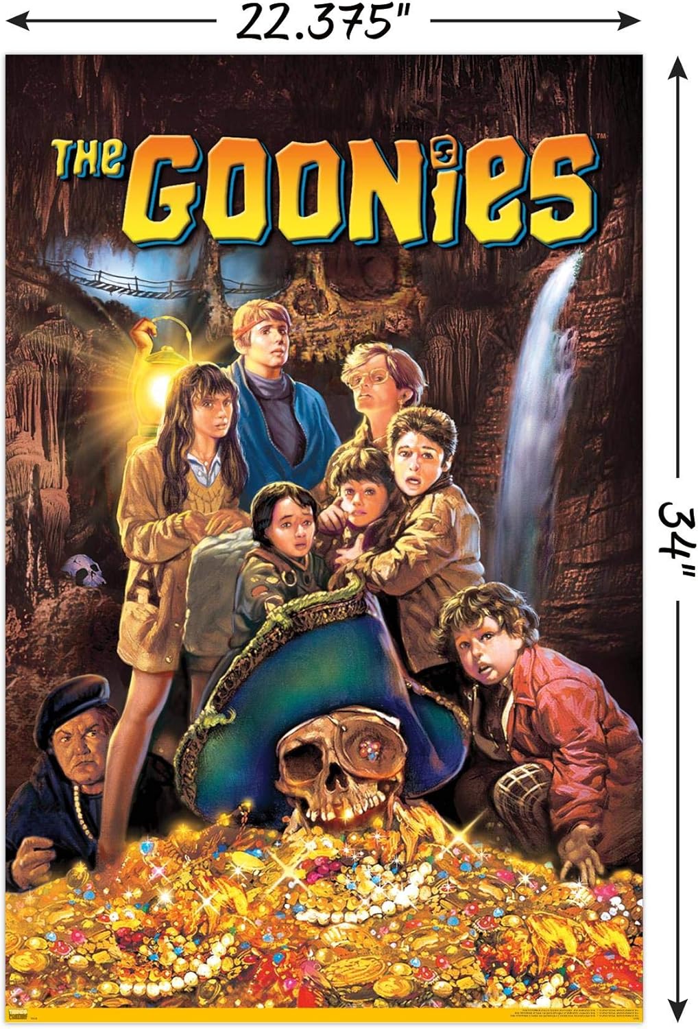 Trends International The Goonies Wall Poster - Unframed 22.375" x 34" | Perfect for Movie Lovers