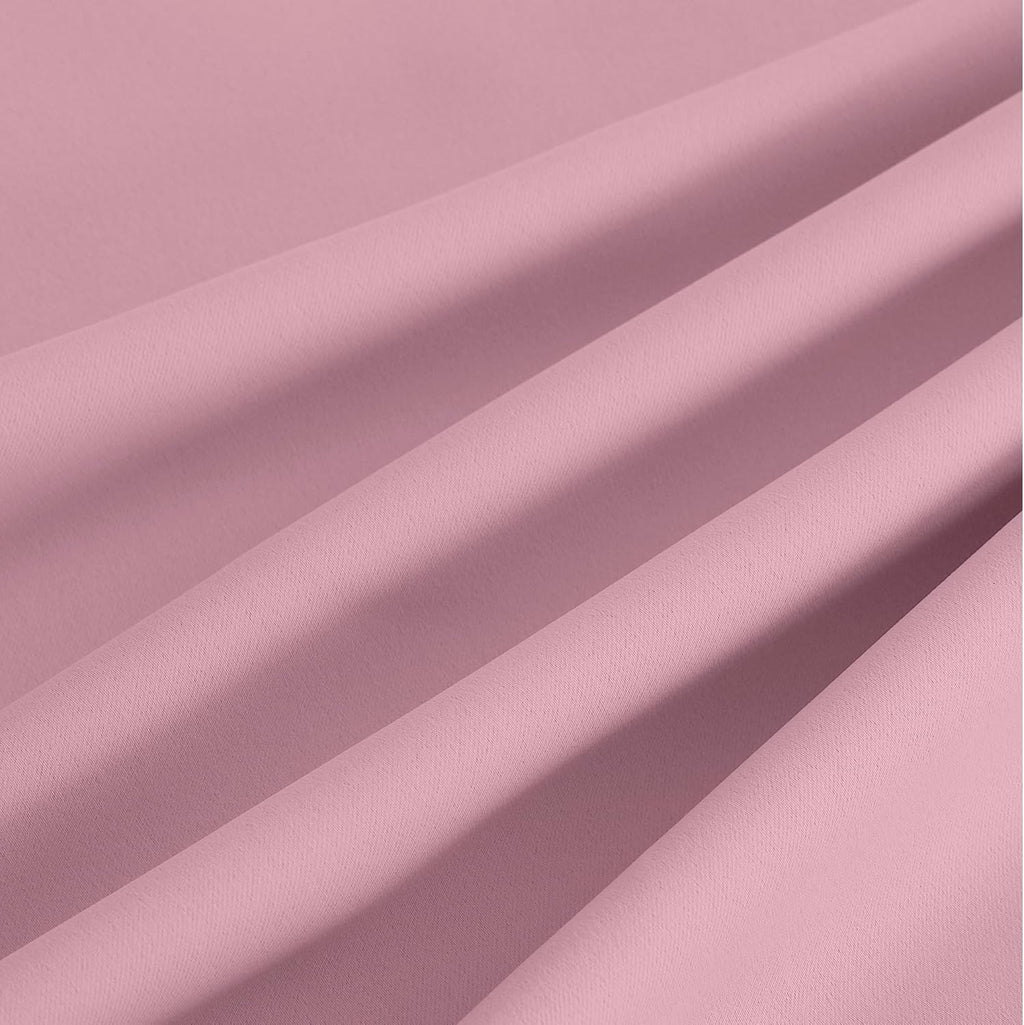 NICETOWN Room Darkening Curtains - Elegant Rouge Pink Drapery Panels, 52" x 84" Size