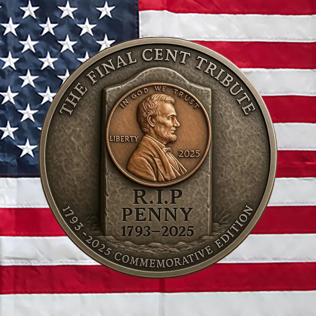Final Cent Memorial Coin (1909-2025) - Commemorative Lincoln Penny Tribute | Perfect Collector's Gift
