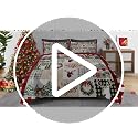 King Christmas Quilt Set with Xmas Truck - 3-Piece Red Vintage Bedding, WeCozy
