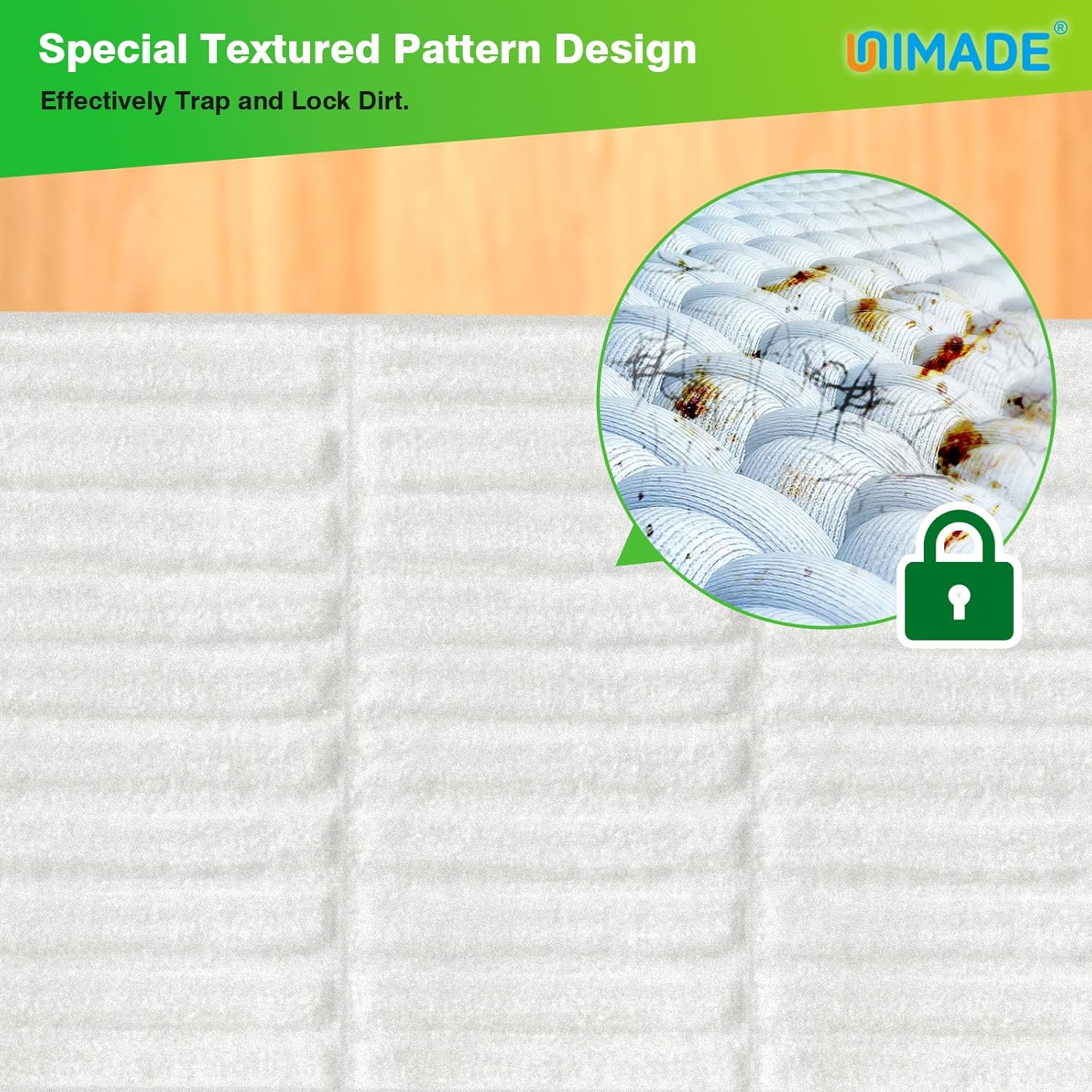 UNIMADE Dry Sweeping Cloths - 52 Count Mop Refill Compatible with Swiffer | Disposable Dusting Cloths for Hardwood Floors