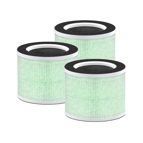 Nispira RP-AP088-F1 RP-AP088 Replacement Filter for RENPHO Air purifier RP-AP088W RP-AP088-F2 H13 4-in-1 HEPA Activated Carbon, 3 Packs