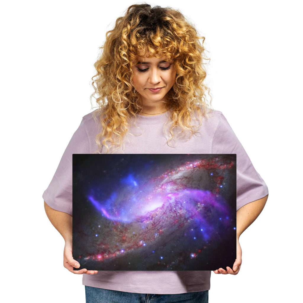 Displate – Metal Poster - NASA - Cosmic Space - NGC 4258 galaxy - Size M - 17.7x12.6 inch (32x45cm)