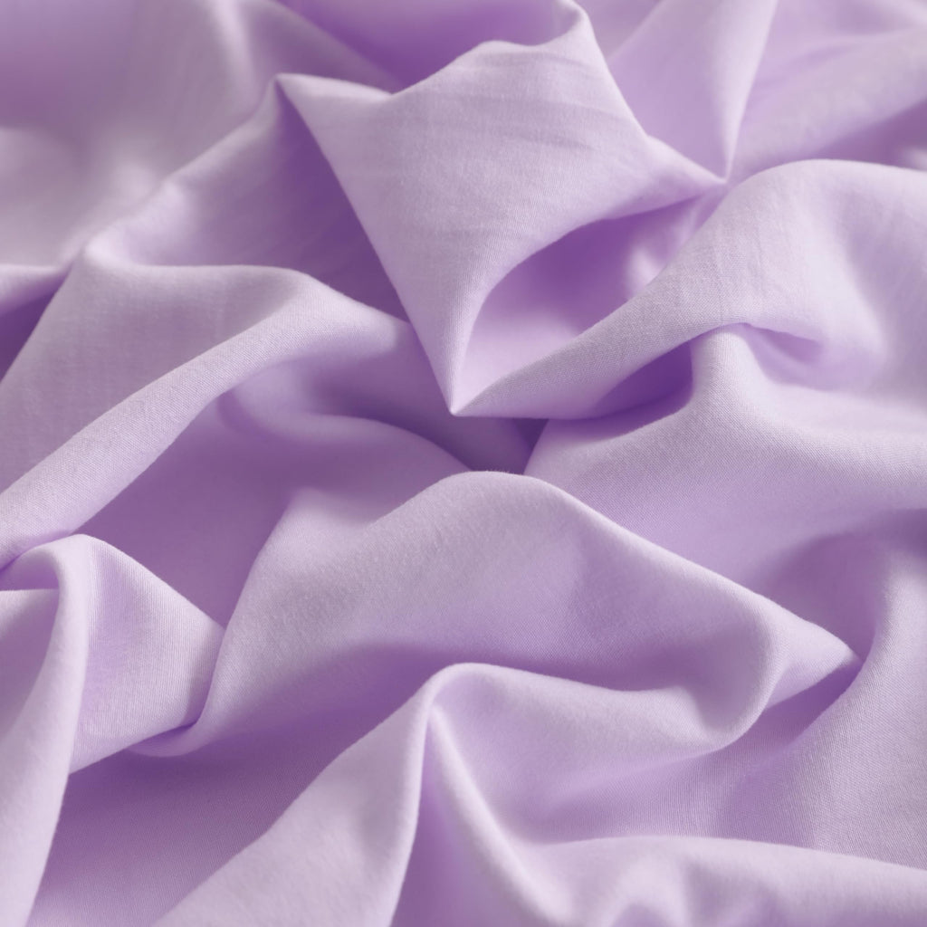 FLXXIE 5 Pieces Toddler Bedding Set, Soft and Breathable Microfiber Crib Sheet Set, Includes Quilted Comforter, Flat Top Sheet, Fitted Sheet, Envelope Pillow Case for Boys and Girls, Lavender