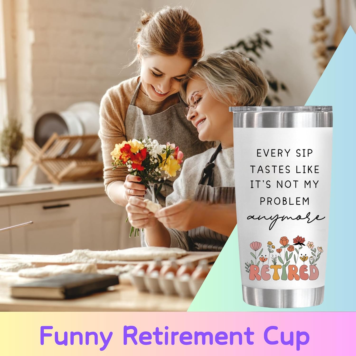 Skiennix 20 Oz Tumbler - Perfect Retirement Gift for Coworkers & Friends | Goodbye Farewell Design