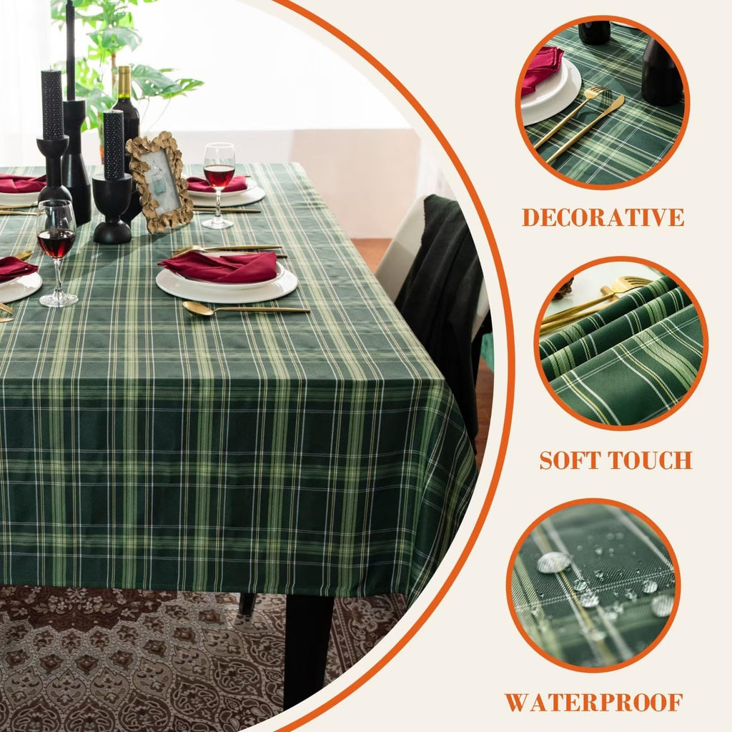 LOSIVISHE St Patrick's Day Tablecloth - Decoration Holiday Tablecloth - Reusable Wipe-able Waterproof Fabric Table Linen Cover for Kitchen, Indoor and Outdoor