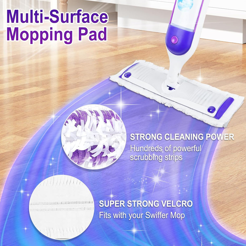 Skiennix 40 Pack Disposable Power Mop Pads - Thickened Multi-Surface Replacement for Swiffer Wet Pads