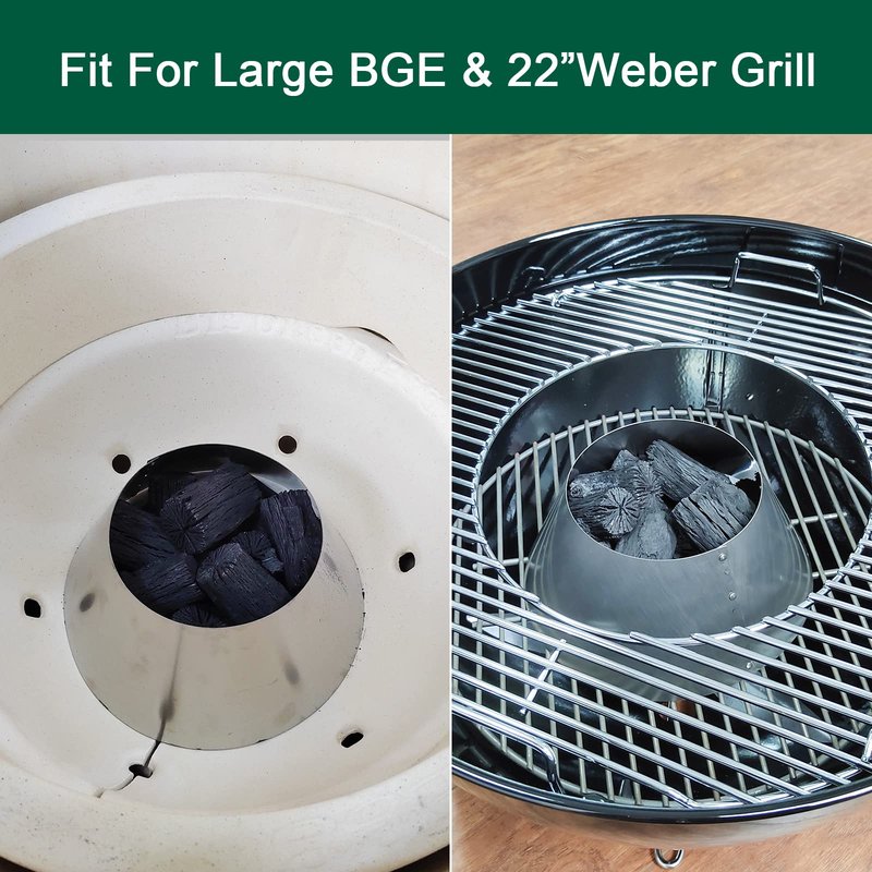 Quantfire Stainless Steel BBQ Grill for Weber 22"/26.75" Kettle Grill Accessories, Barbecue Grill Replacement for WSM Weber Smokey Mountain L&XL Big Green Egg Grills, Kamado Joe Big Joe