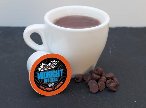 Brooklyn Beans Hot Cocoa Pods - Midnight Dark Chocolate, Compatible with 2.0 K-Cup Brewers | 40 Count