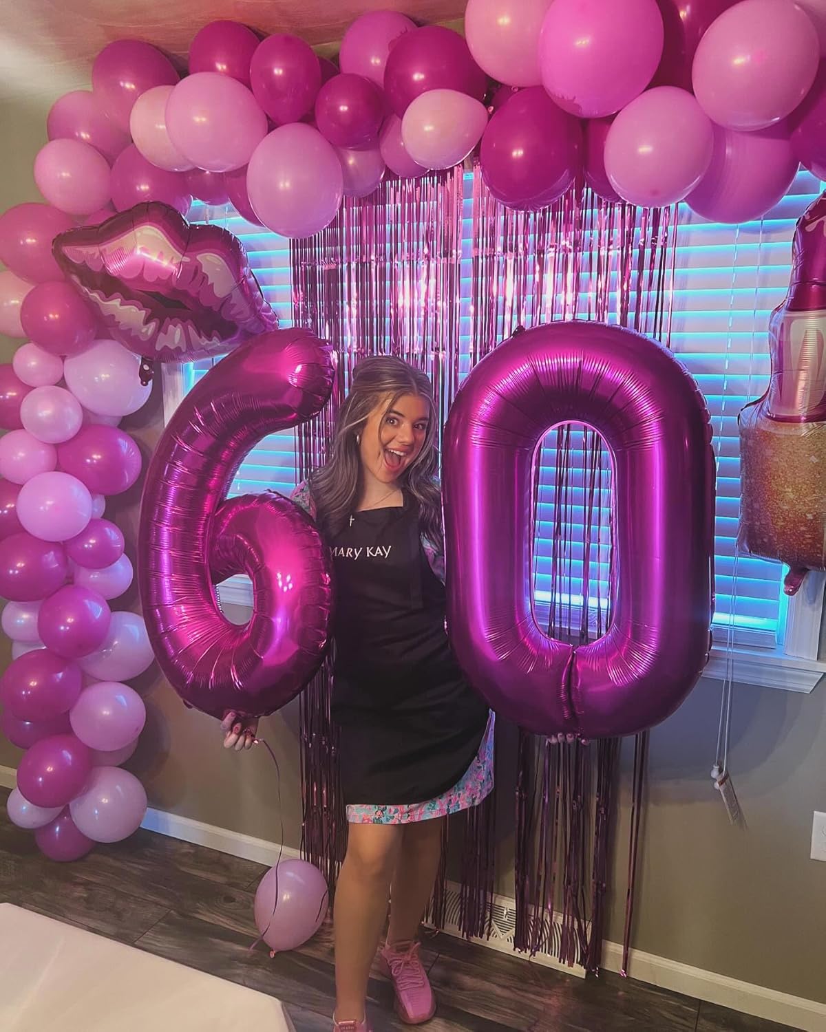Number 2 Balloon by Rosy Purple - 40 Inch Birthday Decoration for Second Birthday Party