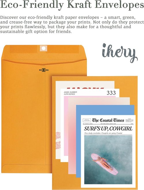 iHery Unframed Canvas Wall Art - Trendy New York Newspaper Print | La Dolce Vita, 12x16in