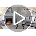 36-Inch Electric Fireplace Wall Insert with Remote Control and Crackling Sound