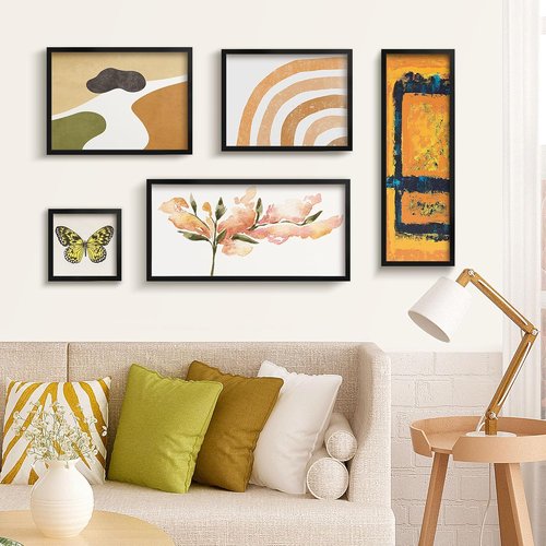 LaVie Home 8x24 Picture Frame - Classic Black Panoramic Display with HD Plexiglass | 2-Pack
