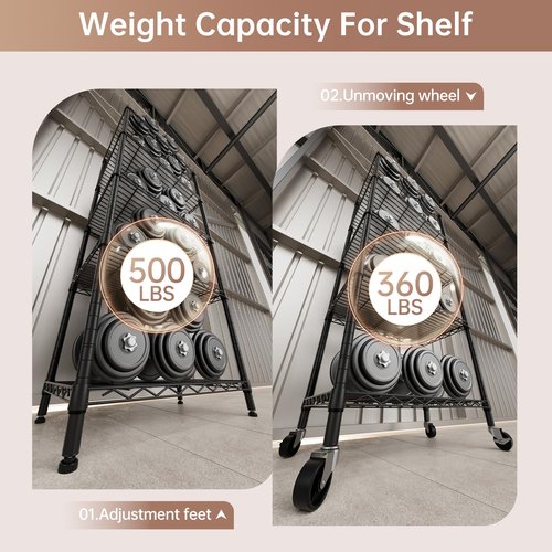 SINGAYE 5 Garage Heavy Duty Shelving Unit Kitchen Pantry Close Home Organizers and Storage Bathroom Shelf Laundry Room Organization Industrial Book Metal Wire Adjustable Shelves