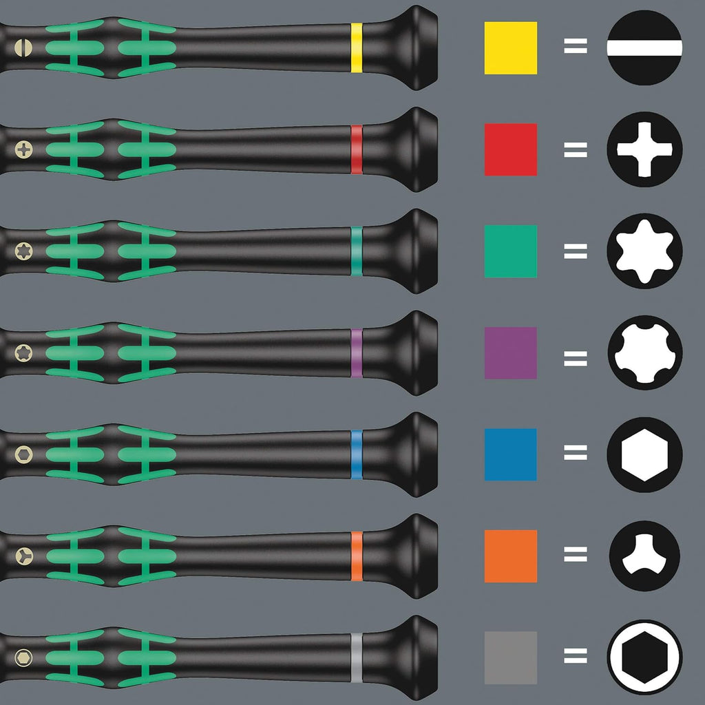 Wera - Kraftform Micro Precision Screwdriver Set | 25-Piece Kit for Electronics Applications