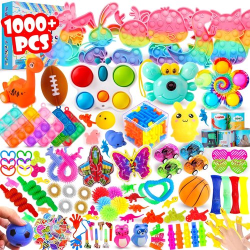 Fidget Toys Pack by [Brand Name] - 1000 Pcs Bulk Party Favors for Kids | Stress Relief & Sensory Fun