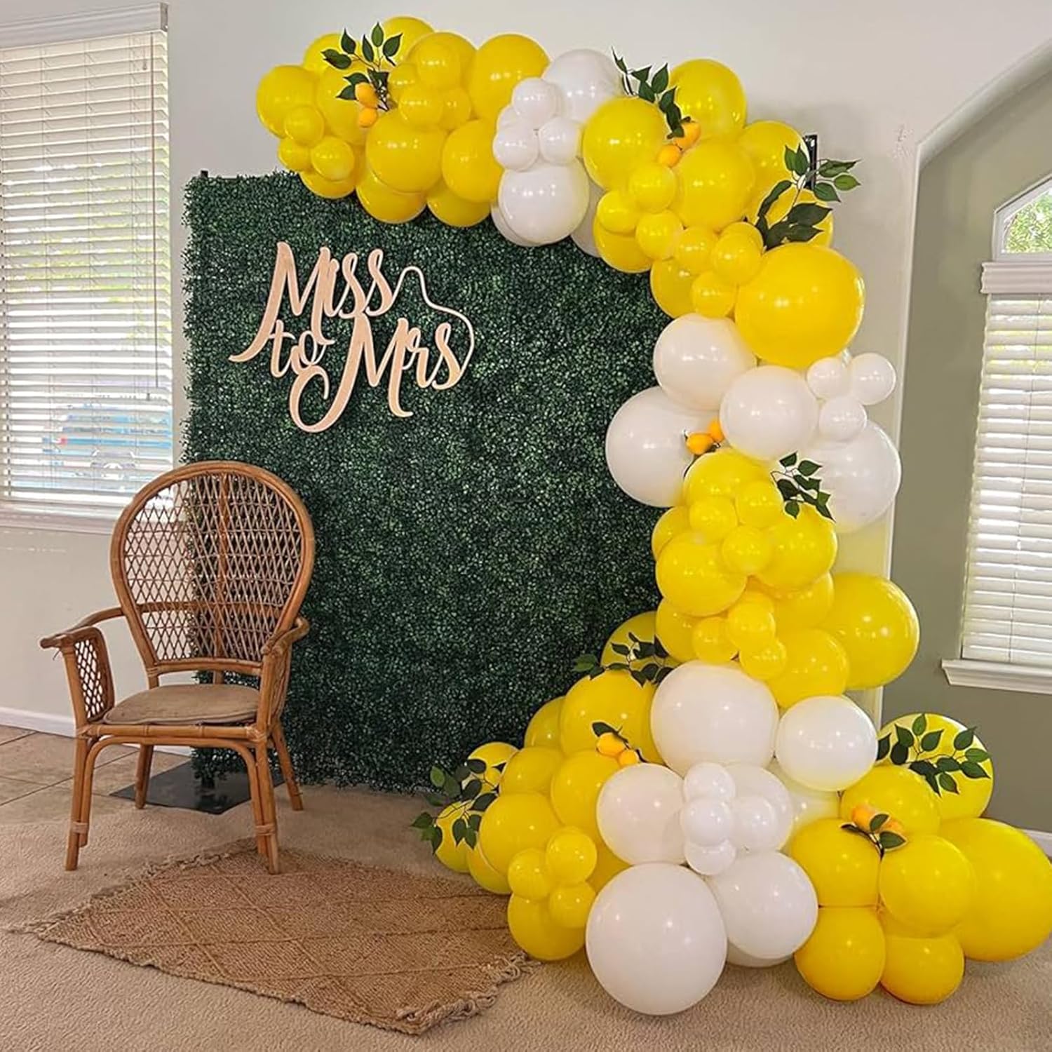 Awenztech Yellow Balloons - 12 Inch Latex Balloons | 50 Pack for Baby Shower & Birthday Party Decor