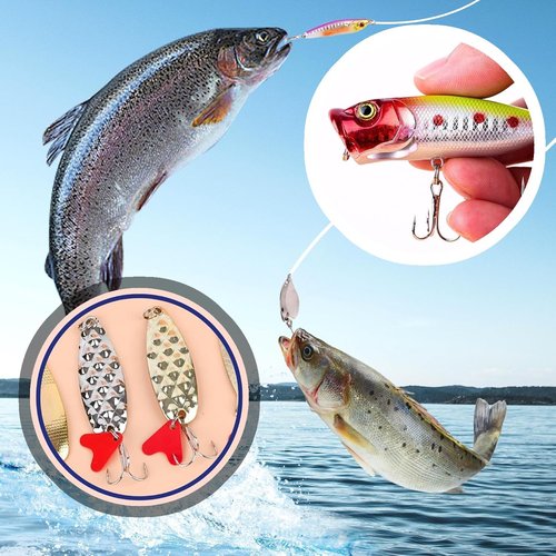 Fisherman Fishing Advent Calendar 2025 - 24 Days of Bass & Trout Lures | Fun Countdown Gift Box