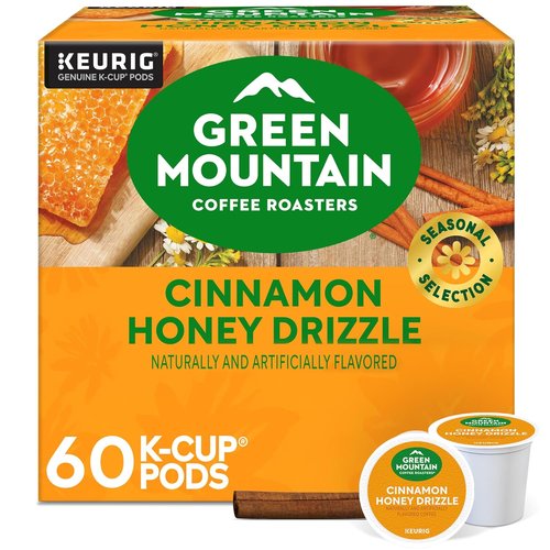 Green Mountain Coffee Roasters Cinnamon Honey Drizzle K-Cup Pods - 60 Count (6 Boxes of 10)