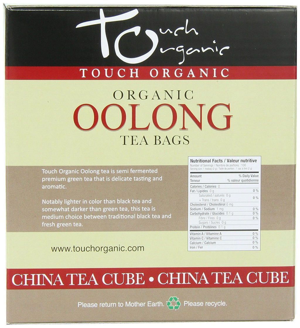Touch Organic Tea, Cube Oolong, 100 Count