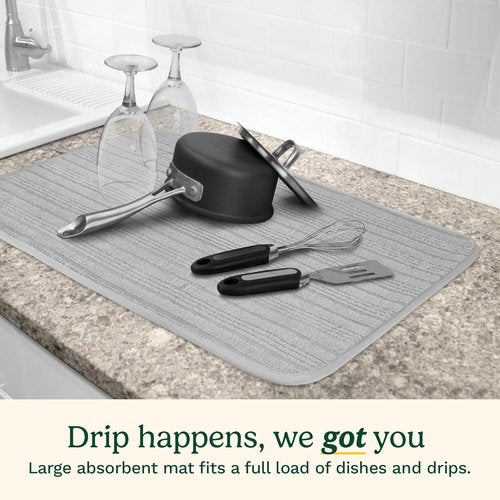 Cuisinart Dish Drying Mats - Ultra Absorbent XL 18" x 24" | Foldable, Machine Washable, Fast Drying