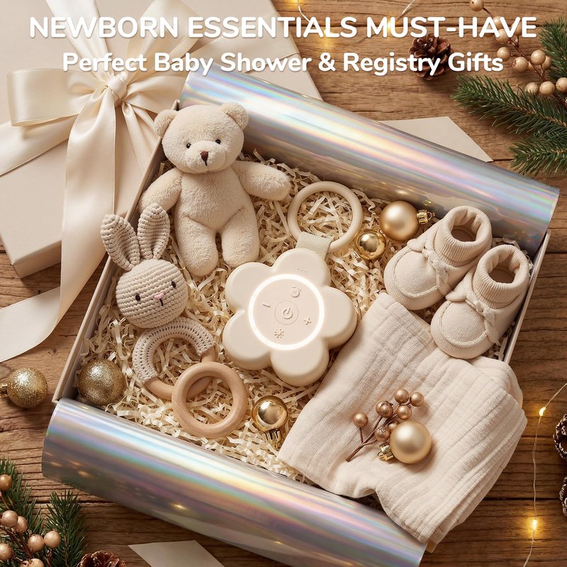 2025 Mom's Choice Awards | Portable White Noise Sound Machine Baby | 25 Soothing Sounds | Rechargeable Travel Sound Machine with Night Light | Newborn Essentials | Nursery Shower Gift, Home, Sleep Aid
