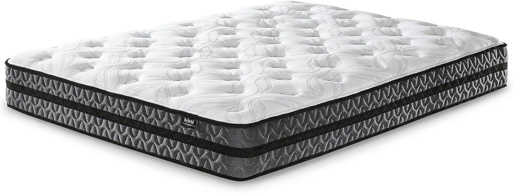 Signature Design by Ashley Queen Gel Memory Foam Mattress - 10 Inch Pocketed Hybrid for Pressure Relief & Lumbar Support