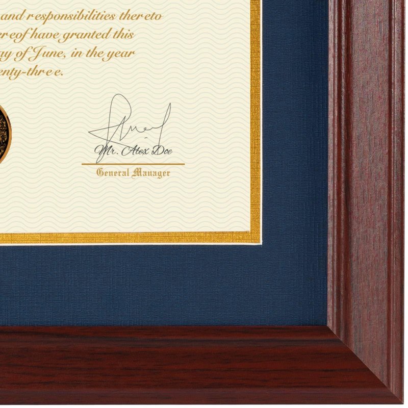 Minesaxel 16x20 Diploma Frames 14x17 with Black Mat, Fits Degree Certificate Document, 20 x 16 Cherry Red Frame with Tempered Glass Panel for Wall Mounting