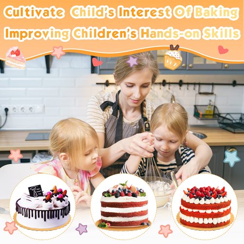 Eaasty 100 Pack Gold Cake Boards Round Cake Base Boards Disposable Plate Scalloped Bases Round Coated Circle Trays Base for Dessert Party Supplies(6 Inch)
