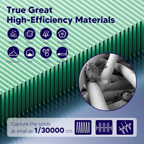 Improvedhand Vital 100S Replacement Filter - 3-in-1 High-Efficiency Activated Carbon | 2 Pack, Green