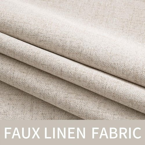 MIULEE Blackout Curtains - 100% Thermal Insulated Linen Textured Drapes | 52 x 45 Inch (2 Panels) for Bedroom & Living Room