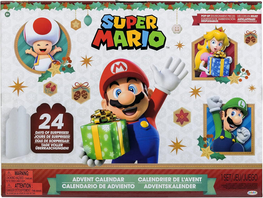 Super Mario Advent Calendar - Limited Christmas Edition with Santa Mario & Snowman Luigi