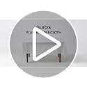 Auros 10-Pack Disposable Plastic Tablecloths 54x108 Waterproof White
