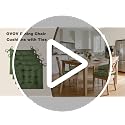 4-Pack Velvet Dining Chair Cushions, 15.5" Square Soft Seat Pads with Ties