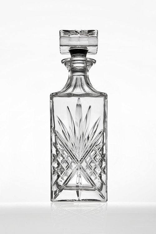 Lefonte Whiskey Decanter for Scotch, Liquor, Vodka, Wine or Bourbon - Irish Cut 750ml