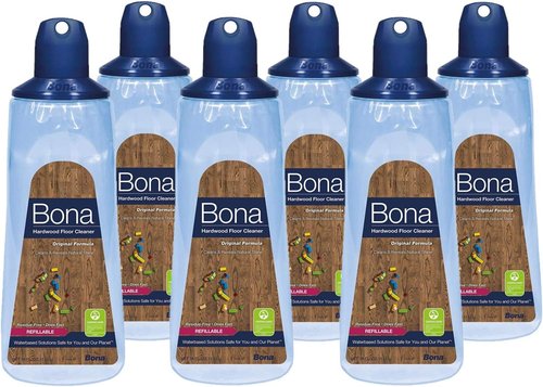 Bona Hardwood Floor Cleaner Cartridge - 6 Pack | 34 Oz. for Effective Cleaning and Shine