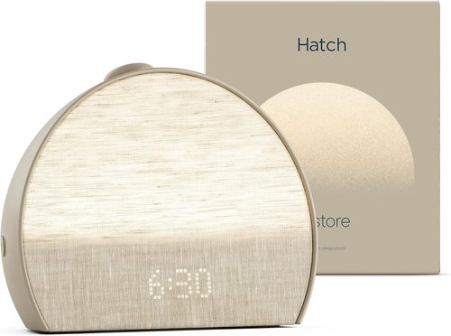 Hatch Restore 3 Sunrise Alarm Clock - Smart Light & Sound Machine for Screen-Free Sleep (Greige)