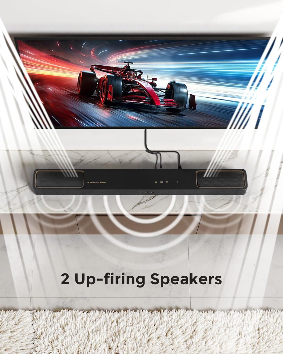 ULTIMEA 5.1.2ch Sound Bar - Dolby Atmos Surround Sound System for Smart TV | HDMI eARC, BT 5.4, 2025 Model