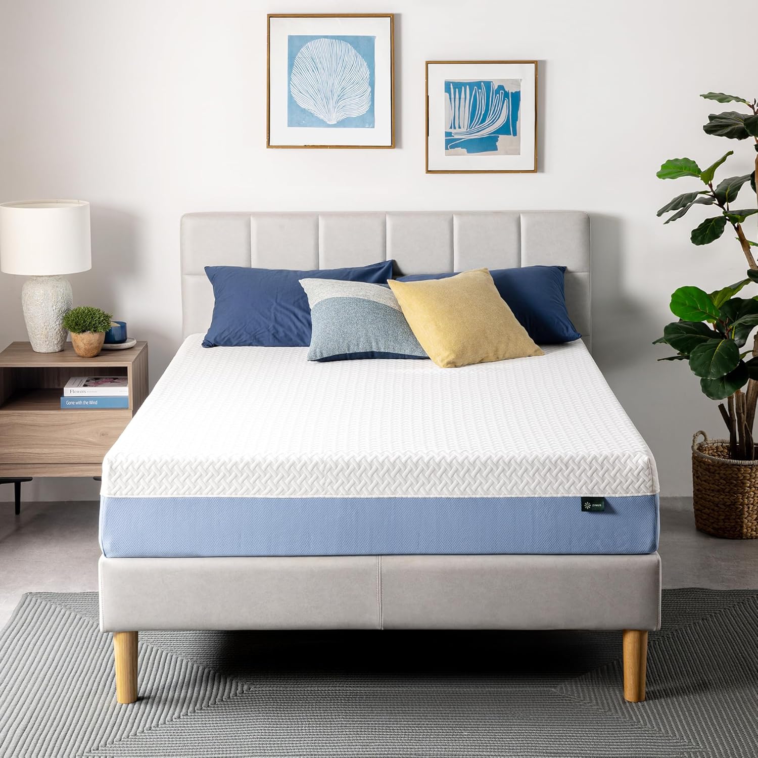 Zinus 10 Inch Full Memory Foam Mattress - Cooling Comfort, Fiberglass-Free, Medium Feel, Safe Materials
