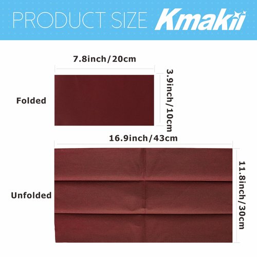 KMAKII Disposable Napkins Burgundy Dinner Napkins Cloth Like Paper Napkins Linen-Feel Guest Towels Paper Hand Towels Hand Napkins For Bathroom,Weddings, Parties,Dinners Size 12 X 17 Inches,100 Count