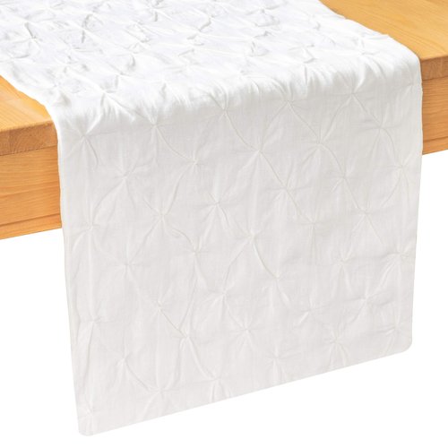 The Linen Abode Cream Linen Table Runners for Dining Table Fabric Lined | for Home, Kitchen, Dining Room, Holiday, Wedding Party Decor