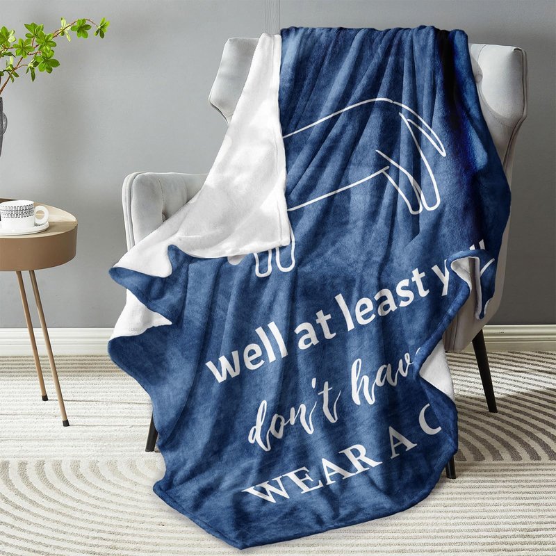 Mlkdcid Get Well Gifts for Men, Get Well Gifts After Surgery, Get Well Soon Gifts for Men/Teenage Boys, Feel Better Gift Throw Blanket 60" x 50"