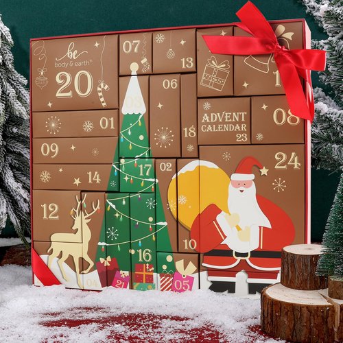 BODY & EARTH 2025 Advent Calendar - 24 Days of Beauty Gifts for Women | Skincare Countdown Set