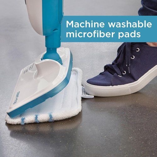 BLACK+DECKER Steam Mop - Powerful Cleaning with Fast Drying Technology | Sleek White Design