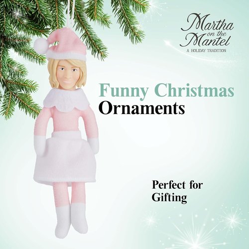 Martha Stewart Christmas Ornaments for Adults - Funny Holiday Collectibles for Tree & Mantel Decor