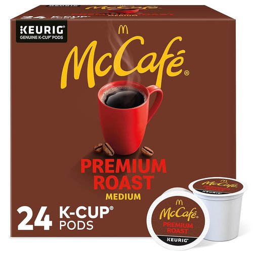 McCafe Premium Roast K-Cup Pods - Rich Flavor Coffee | 24 Count Box