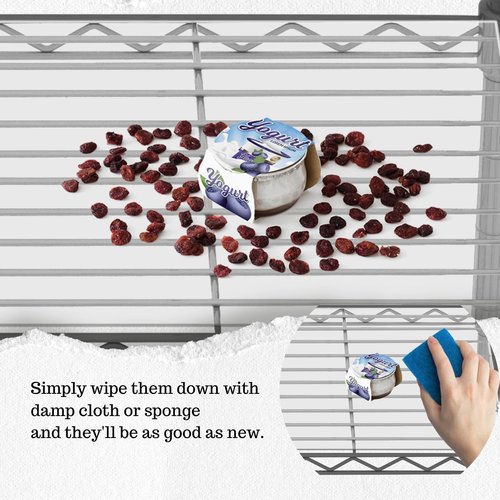 Shelf Liners for Kitchen Cabinets Non-Adhesive Clear 4-Pack - 11.75" x 47" Cut-to-Fit Non-Slip Waterproof Drawer Liner, Lays Flat No Curl, Washable for Pantry Fridge Closet Wire Shelves by Performore