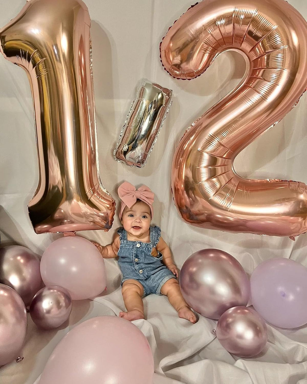 Rose Gold Number 11 Balloon - 40 Inch 11th Birthday Decoration for Boys & Girls