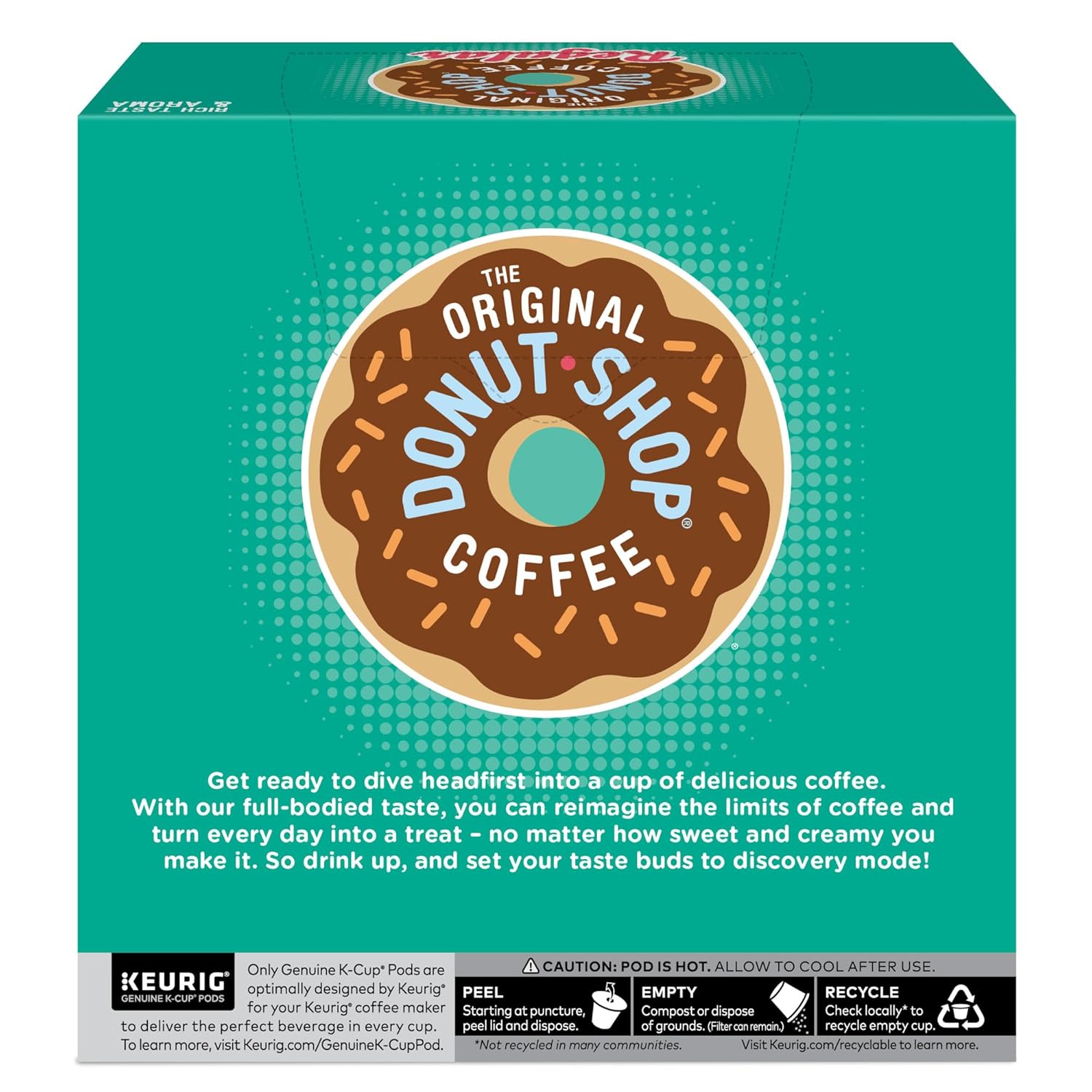 Original Donut Shop K-Cup Pods - Medium Roast Coffee, Single-Serve, 32 Count